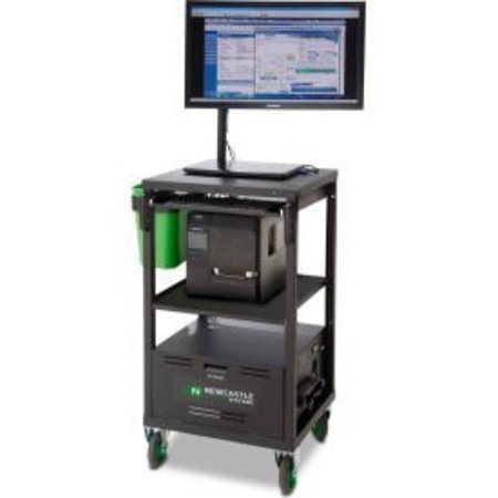 NEW CASTLE SYSTEMS Newcastle Systems EC Series EcoCart Mobile Powered Laptop Cart with 100AH Battery EC380GBL